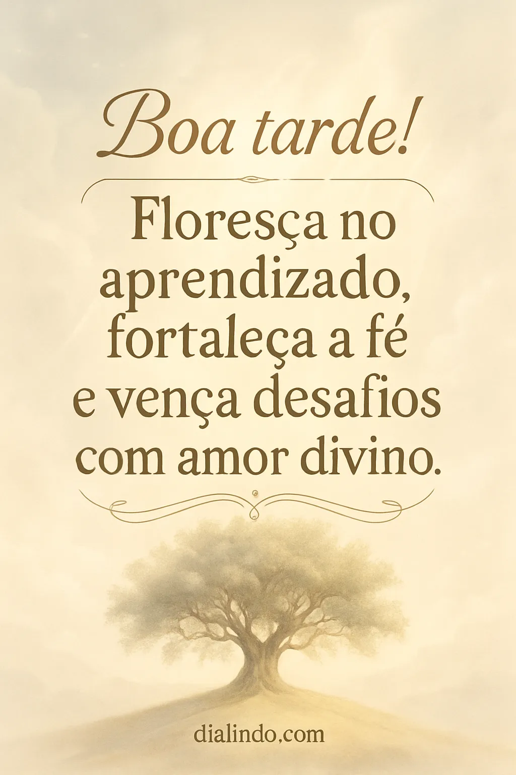 Amor Divino: Florescer e Vencer