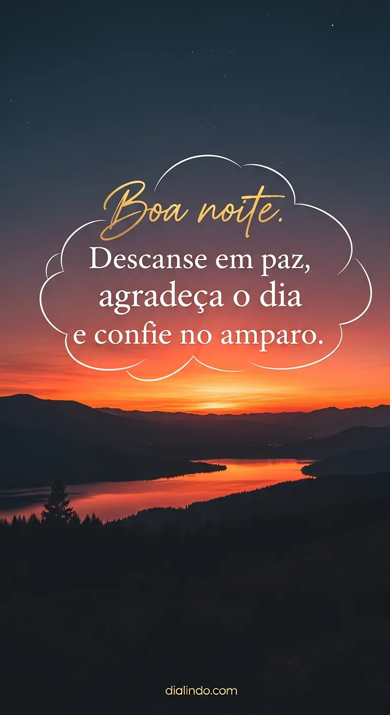 Gratidão, Descanso e Amparo Noturno