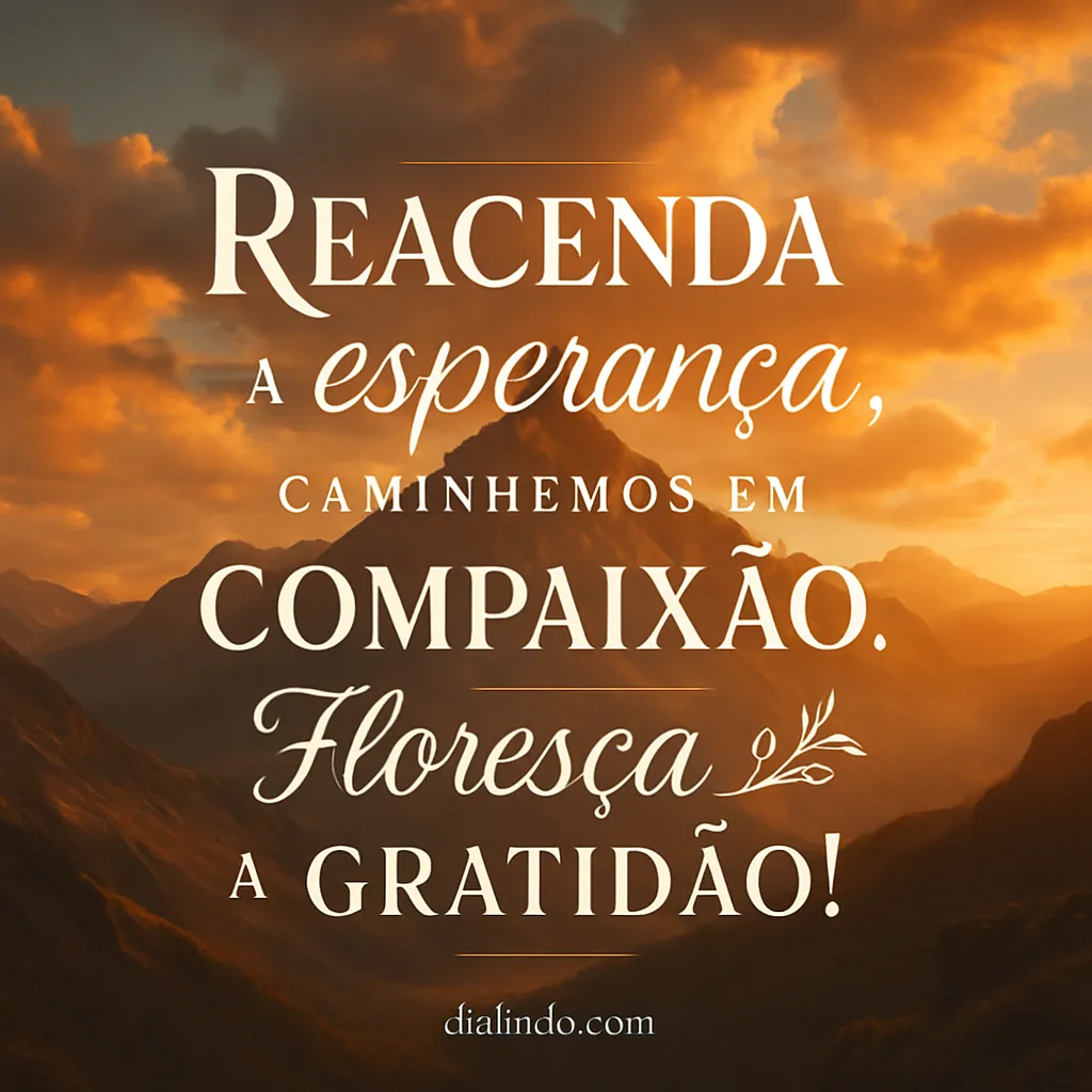 Esperança Compassiva: Gratidão Florescente