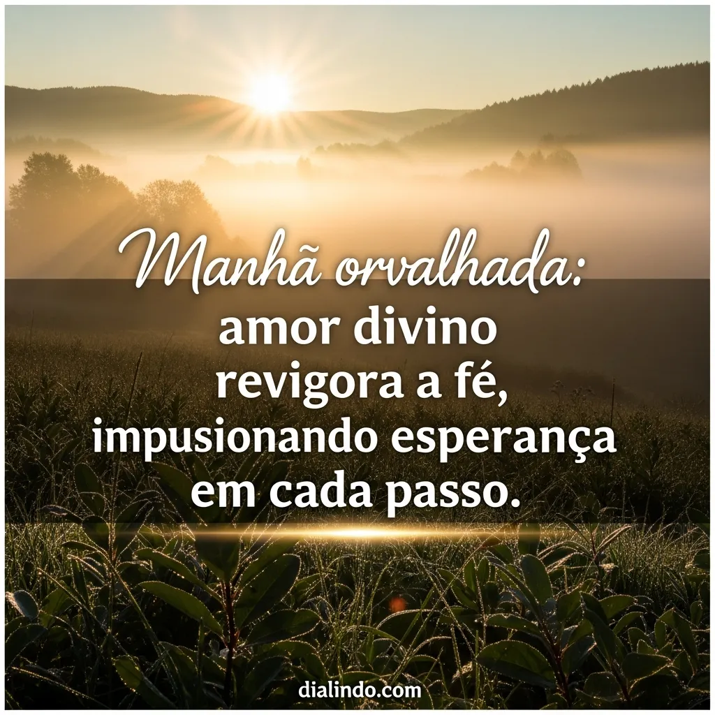 Orvalho, Fé e Passos Firmes