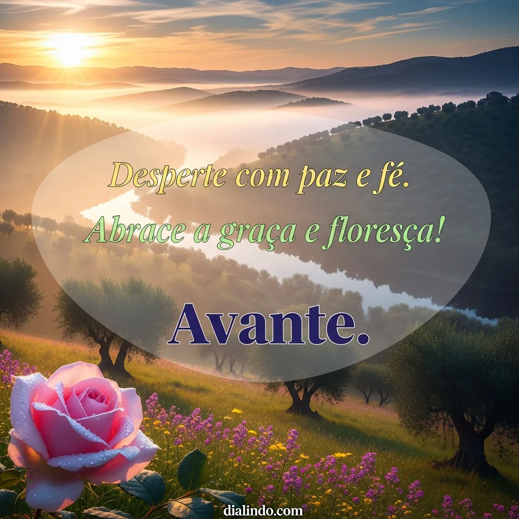 Florescer: Paz, Graça e Fé.
