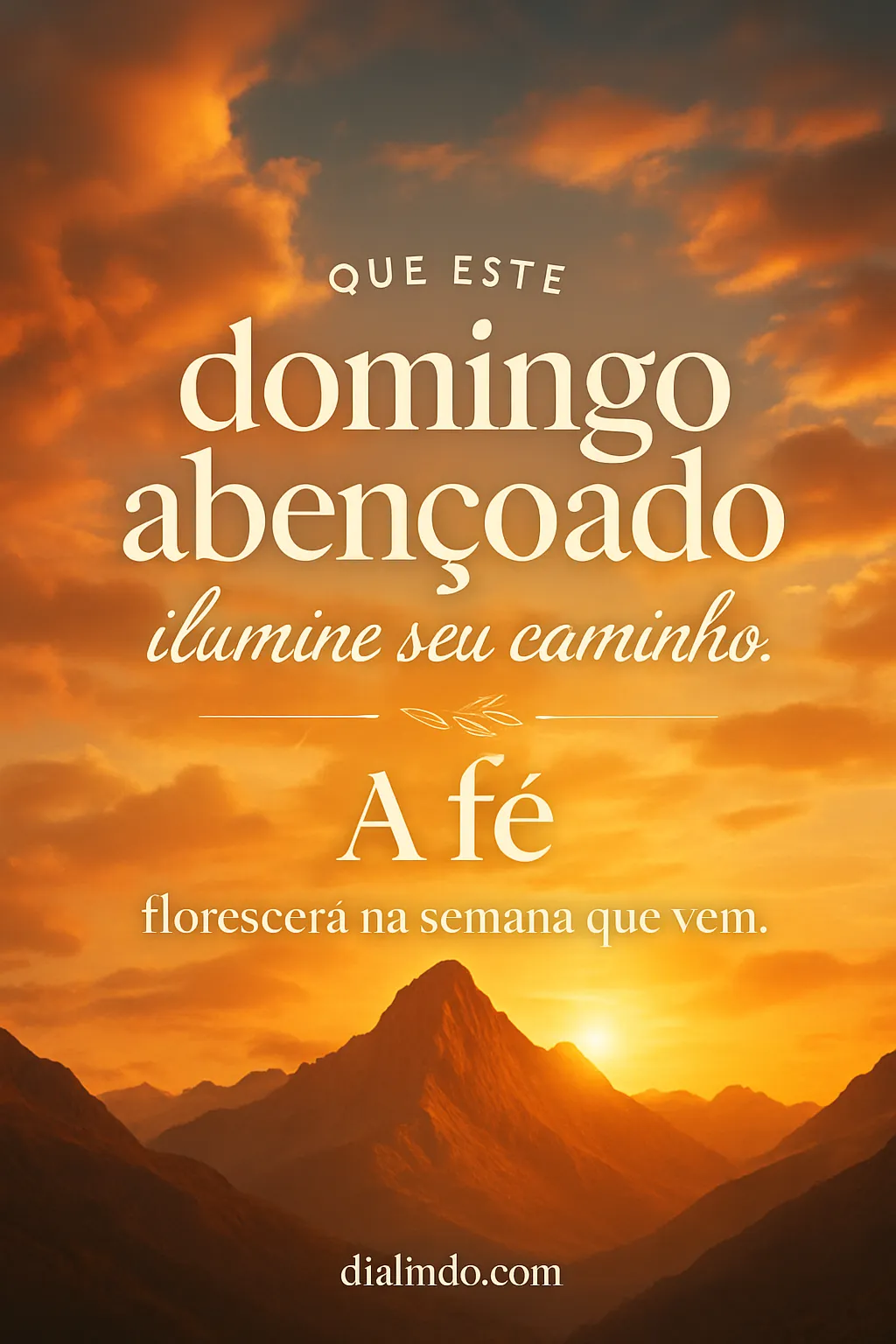 Domingo Ilumina, Fé Semana
