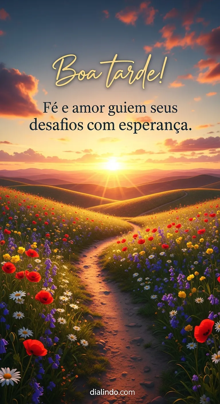 Esperança: Fé, Amor, Desafios - Imagem inspiradora