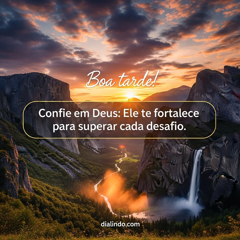 Deus: Fortaleza em Desafios - Mensagem inspiradora